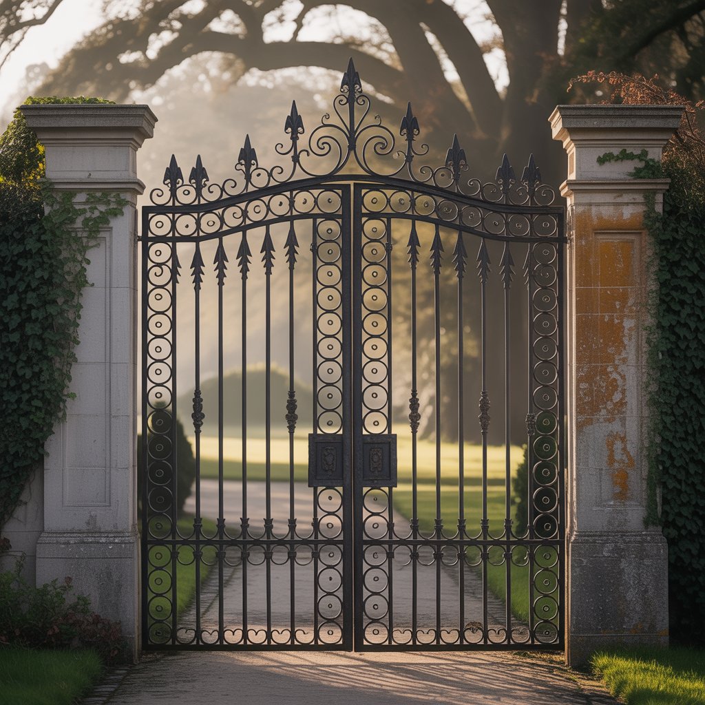 Ornate Wrought Iron Gate